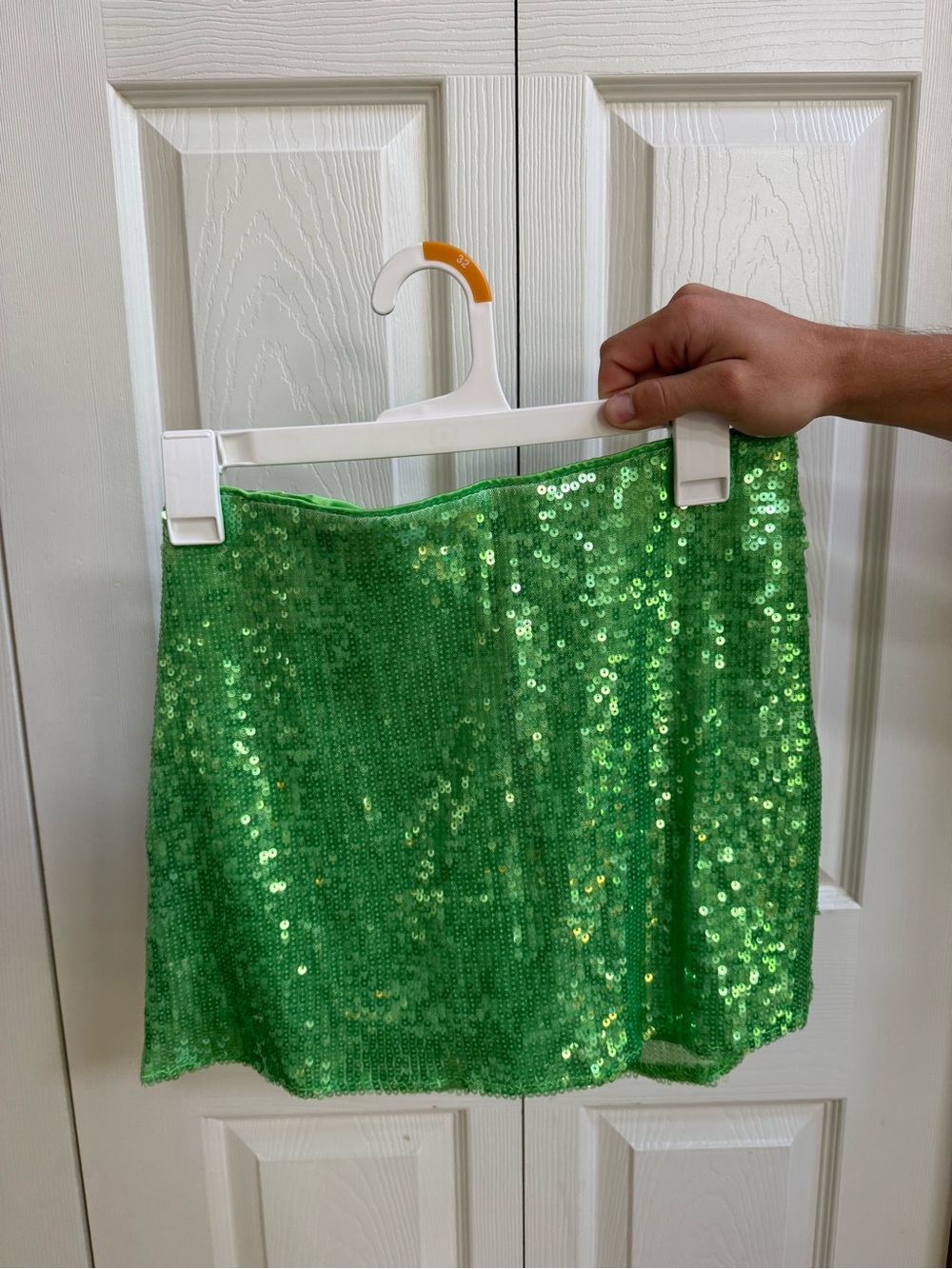 Show Me Your MuMu Green Sequin Mini Skirt